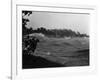 Rough Water and Blowing Palm Trees-Philip Gendreau-Framed Photographic Print