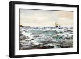 Rough Water on the Bar-Charles Napier Hemy-Framed Giclee Print