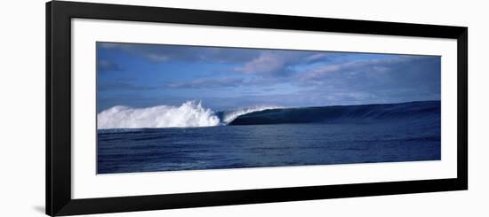 Rough Waves in the Sea, Tahiti, French Polynesia-null-Framed Photographic Print