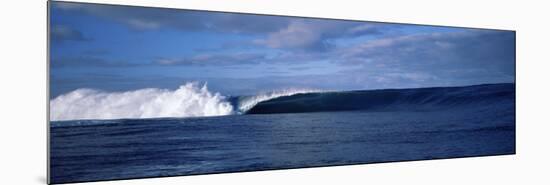 Rough Waves in the Sea, Tahiti, French Polynesia-null-Mounted Photographic Print