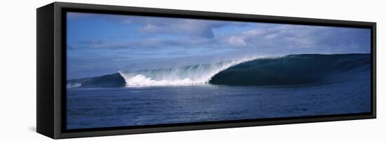 Rough Waves in the Sea, Tahiti, French Polynesia-null-Framed Stretched Canvas