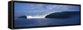 Rough Waves in the Sea, Tahiti, French Polynesia-null-Framed Stretched Canvas