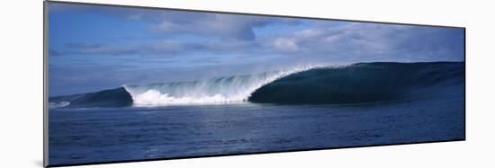 Rough Waves in the Sea, Tahiti, French Polynesia-null-Mounted Photographic Print