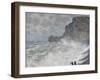Rough Weather at Étretat, 1883-Claude Monet-Framed Giclee Print