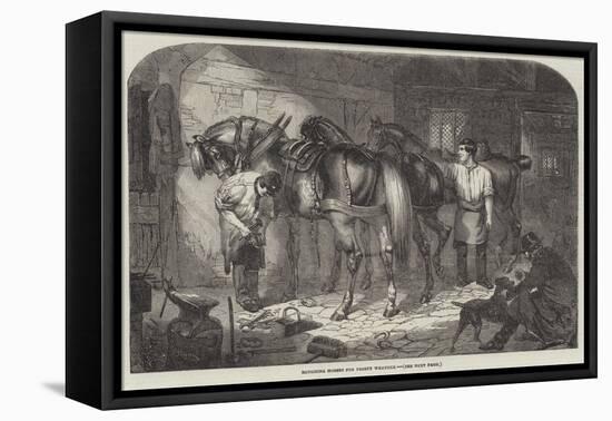 Roughing Horses for Frosty Weather-Benjamin Herring-Framed Stretched Canvas