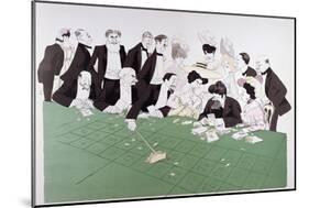 Roulette at Monte-Carlo, circa 1910-Sem-Mounted Giclee Print