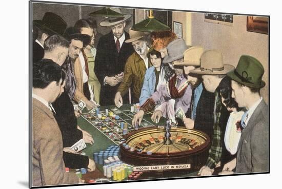 Roulette, Nevada-null-Mounted Art Print