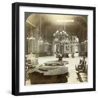 Roulette Salon, Monte Carlo, Monaco-Underwood & Underwood-Framed Photographic Print