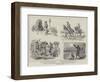 Roumanian Guards Preventing the Import of Arms from Russia for Bulgaria-Johann Nepomuk Schonberg-Framed Giclee Print