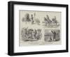 Roumanian Guards Preventing the Import of Arms from Russia for Bulgaria-Johann Nepomuk Schonberg-Framed Giclee Print