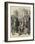 Roumanian Priests Blessing with Bread and Wine the Emperor of Russia at the Ploesti Railway Station-null-Framed Giclee Print