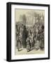 Roumanian Priests Blessing with Bread and Wine the Emperor of Russia at the Ploesti Railway Station-null-Framed Giclee Print