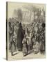 Roumanian Priests Blessing with Bread and Wine the Emperor of Russia at the Ploesti Railway Station-null-Stretched Canvas