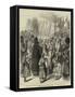 Roumanian Priests Blessing with Bread and Wine the Emperor of Russia at the Ploesti Railway Station-null-Framed Stretched Canvas