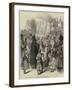 Roumanian Priests Blessing with Bread and Wine the Emperor of Russia at the Ploesti Railway Station-null-Framed Giclee Print