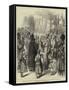 Roumanian Priests Blessing with Bread and Wine the Emperor of Russia at the Ploesti Railway Station-null-Framed Stretched Canvas