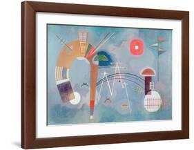 Round and Pointed, 1930-Wassily Kandinsky-Framed Giclee Print