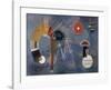 Round and Pointed-Wassily Kandinsky-Framed Giclee Print