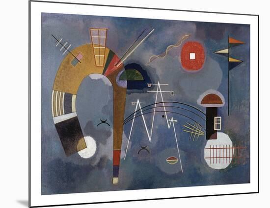 Round and Pointed-Wassily Kandinsky-Mounted Giclee Print