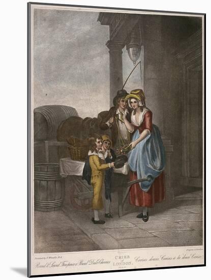 Round and Sound Fivepence a Pound Duke Cherries, Cries of London, C1870-Francis Wheatley-Mounted Giclee Print