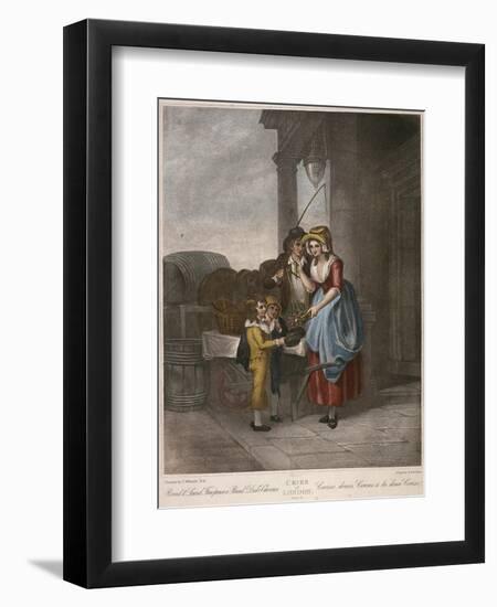 Round and Sound Fivepence a Pound Duke Cherries, Cries of London, C1870-Francis Wheatley-Framed Premium Giclee Print