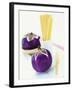 Round Aubergines and Spaghetti-Peter Medilek-Framed Photographic Print