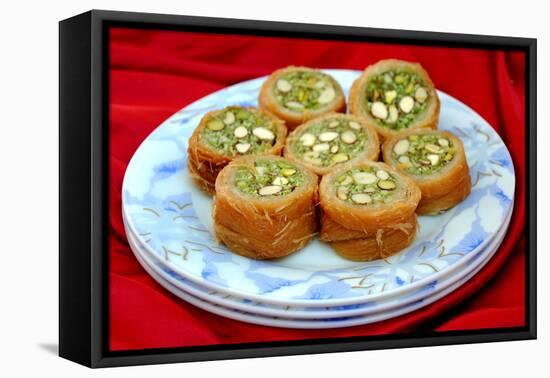 Round Baklava-highviews-Framed Stretched Canvas