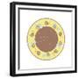 Round Bee 2-Maria Trad-Framed Giclee Print