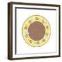 Round Bee 2-Maria Trad-Framed Premium Giclee Print