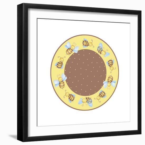 Round Bee 2-Maria Trad-Framed Premium Giclee Print