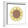 Round Bee 2-Maria Trad-Framed Premium Giclee Print