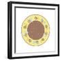 Round Bee 2-Maria Trad-Framed Giclee Print