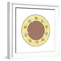 Round Bee 2-Maria Trad-Framed Giclee Print