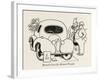 Round Cars for Round People-William Heath Robinson-Framed Art Print