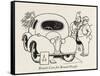 Round Cars for Round People-William Heath Robinson-Framed Stretched Canvas