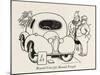 Round Cars for Round People-William Heath Robinson-Mounted Art Print