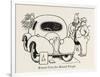 Round Cars for Round People-William Heath Robinson-Framed Art Print