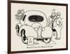 Round Cars for Round People-William Heath Robinson-Framed Art Print