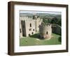 Round Church and Great Hall, Ludlow Castle, Shropshire, England, United Kingdom-David Hunter-Framed Photographic Print