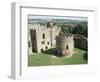 Round Church and Great Hall, Ludlow Castle, Shropshire, England, United Kingdom-David Hunter-Framed Photographic Print