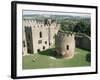 Round Church and Great Hall, Ludlow Castle, Shropshire, England, United Kingdom-David Hunter-Framed Photographic Print