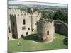 Round Church and Great Hall, Ludlow Castle, Shropshire, England, United Kingdom-David Hunter-Mounted Photographic Print