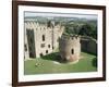 Round Church and Great Hall, Ludlow Castle, Shropshire, England, United Kingdom-David Hunter-Framed Photographic Print