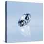 Round Cut Diamond-null-Stretched Canvas