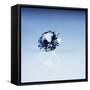 Round Cut Diamond-null-Framed Stretched Canvas