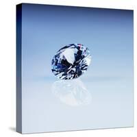 Round Cut Diamond-null-Stretched Canvas