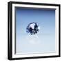 Round Cut Diamond-null-Framed Photographic Print