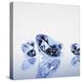 Round Cut Diamonds-null-Stretched Canvas