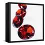 Round Cut Rubies-null-Framed Stretched Canvas