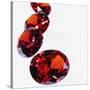 Round Cut Rubies-null-Stretched Canvas